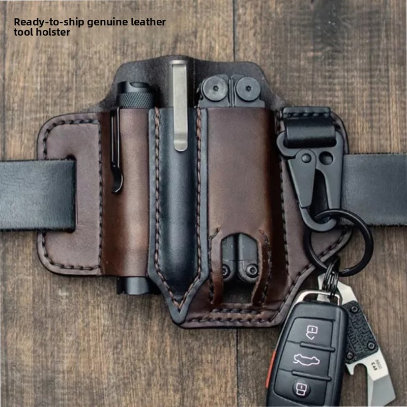 Edc Everyday Carry - Кожаная тактическая сумка-чехол для инструментов EDC,