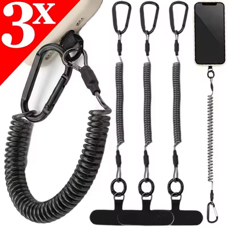 Carabiner Keychain - Гибкие противоугонные шнуры для телефона с